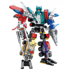 Pi Lego 兼容積木 001 六類聯合警察機器人, 005款 6種組合裝甲機器人, 1組