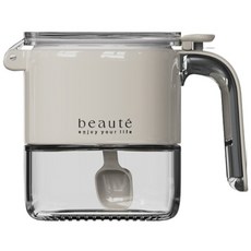 beauté 密封 超大容量 玻璃 防潮 調味罐 附勺 廚房收納【CC0539】, 1個, 500ml