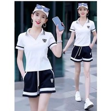 에서 여름 운동복 세트 화려한 스타일 런닝복 종