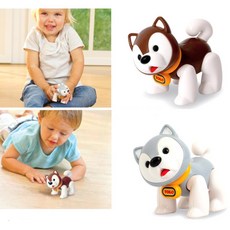 시베리안허스키 강아지 장난감 모형 랜덤 동물피규어, 1개