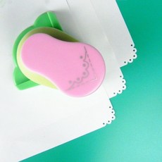 YOLQ兒童DIY壓花器工具，印花機邊紋鏤空壓花器，直角圓角壓花機, 48#花邊, 1個