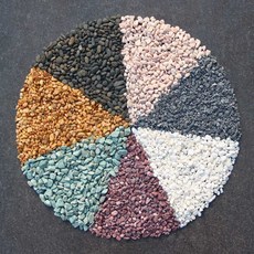 콩자갈 타일 강자갈 발코니 바닥 식물원 시공 목욕탕, 5.브라운 6-8mm500ml 화분포함, 1개