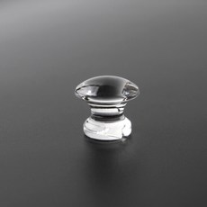 1구 아크릴 손잡이 투명 꼭지 접착식