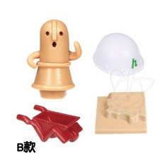 Tarlin 轉蛋 扭蛋 埴輪發掘隊 埴輪 發掘 挖掘 公仔 土偶 考古 發現 全6款, 1個, B款/淺色埴輪+手推車2D360