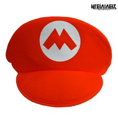 졸업사진 모자 특이한 귀여운 소품 파일럿 마린 캐릭터 웃긴 폴리 코스프레 생일선물 인생네컷 할로윈 학예회, 1개, 마리오(레드)