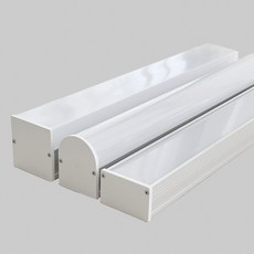 입체 사각 ㄷ 경관바 40mm 경관봉 LED 평면 입체 사각 라운드 케이스 알루미늄 일자 조명, 평면 사각 경관바 40mm, 1개