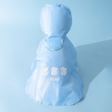 寵物四腳雨衣，全包防水連腳，適用於小型犬、比熊、泰迪, 藍色小熊【雨披】,M（建議體重5-8斤）, 1個