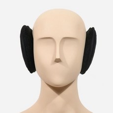 방한용품 털내피 기모 와이어 방한 귀마개 - 블랙 남녀공용, 없음