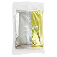 DIBOTE 迪伯特 輕便求生保暖救難鋁箔毯 0003, 1個, 金銀雙色