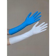 라텍스 장갑 부엌 니트릴 다용도 롱밴딩고무장갑 설거지, B_16인치 두꺼운 니트릴 화이트 50개 XL, 1개, 50개