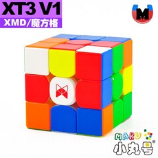 小丸號方塊屋【XMD】XT3 v1 旗艦 先鋒 UV版 奇藝 魔方格 三階 魔術方塊 魔方 軸磁, 1個, XT3 V1旗艦版