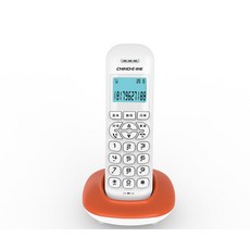 子母機電話 固定無線電話 1拖4無繩電話 無線電話機 座機 手持座機電話 無繩電話機 家用電話 辦公子母機 固定電話, W159橙色【可擴展子機】