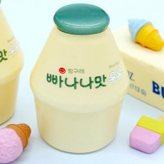 빠나나맛 우유 스퀴시 스트레스해소 말랑이 피젯토이, 1개