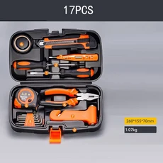 완전한 하드웨어 세트 소형 가정용 공구 키트 휴대용 공구 보관 케이스 다기능 내구성 수리 공구 세트, 11 Style5