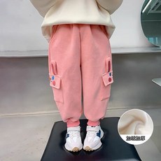 女童洋氣褲子2025秋冬款外穿加絨加厚兒童衛褲寶寶洋氣休閒運動褲