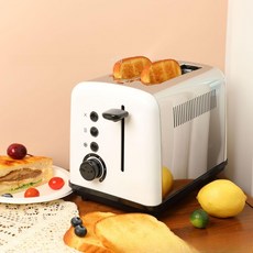 터치스크린 스테인레스 스틸 토스터 가정용 자동 소형 아침식사 드라이버, 220v, 2082 흑백 배색, 기본 색상