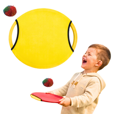 맘스픽 바운싱패드 쿠쉬볼 세트 캐치 원반 스포츠 야외놀이 바운스패드, 1개, 옐로우