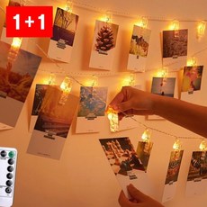 사진걸이 LED 와이어전구 집게 클립 갤러리 데코용 사진, 1개, SpoR A타입(집게전구+배터리케이스)_3m 20구