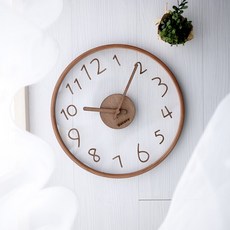 木質靜音時鐘, 核桃