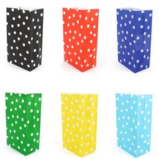 굿스테이션 도트 무늬 각대봉투 1P 팝콘종이봉투, 분홍