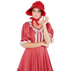 Forum Novelties 오버사이즈 보닛 화이트. 단일 사이즈 243811, 레드