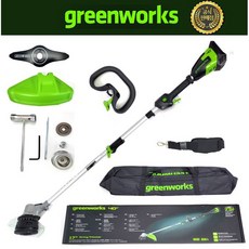 최신형 그린웍스 40v 무선 충전 예초기 본체만 greenworks 전기 충전식 라이트 g-max max40v max, 최신그린웍스40v예초기본체만(배터리와 충전기는 미포함)