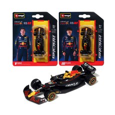 브라고 1:64 F1 모형 미니카 프리휠, 레드불 RB21 1번, 1개