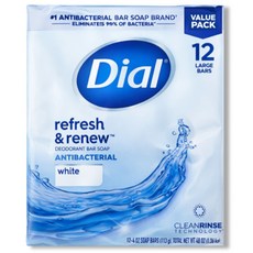 다이알비누 화이트 세수비누 12개입, 113g