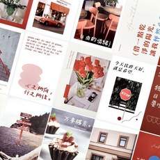 컬러 엽서 장밋빛 사진 인테리어 예쁜 다꾸 촬영소품, 빠른배송