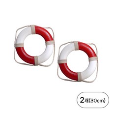 [데코봉봉] 마린 튜브 모형 레드 30cm 2개 모형 미니어처 여름용품 여름 인테리어 장식