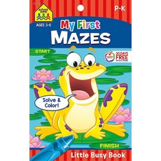 School Zone My First Mazes Workbook: 48 Pages Pre-K Preschool Kindergarten Activity Pad Maze, School Zone My First Mazes Wor