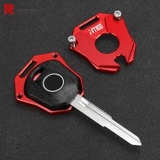 오토바이 알루미늄 키 커버 케이스 쉘, 1개, 4. red
