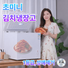 초소형 뚜껑형 김치냉장고 저소음 냉동고 겸용, 72L, 크리스탈화이트