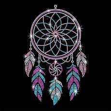 1개 유리 핫픽스 라인스톤 다리미 부착형 아플리케 의상 액세서리 (옷 가방 바지용) 깃털 장식 (297x210mm), 혼합색