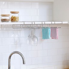 스텐걸이형 와인잔랙1p 수납장정리템 kon+7701AD