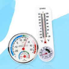 셀엔드 레트로 온습도계 학급온도계 가정용온도계, 걸이용 타원형, 1개