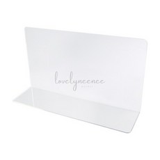 니니마켓 L형 투명 아크릴 칸막이 대형 식당 학교 파티션 . 가림판