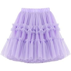 兒童短裙2025夏季新款女童中長裙韓版蓬蓬裙親子半身裙紗裙