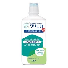 獅王固齒佳 Clinica Jr. 兒童漱口水 CPC潔淨配方 溫和柑橘薄荷味 450ml 守護學齡期口腔健康, 1瓶