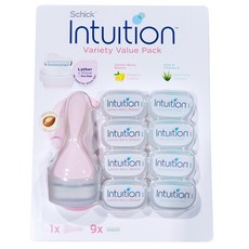 쉬크 인튜이션 스페셜 클럽팩 | 여성용 제모기 세트 ( 제모기1 + 리필9 ), 1개입, 1개