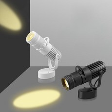 스포트라이트 LED 핀조명 빔 레이저 무대 전시 조명, 천장-블랙 알루미늄-5W 백색광 6000K, 천장-블랙 알루미늄-5W 백색광 6000K