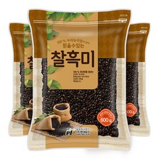현대농산 국산 찰흑미 600g, 3개