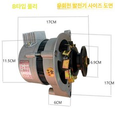 고전력 동체 트랙터 발전기 부품 교류 농기계, 순동 영구자석 우회전 발전기, 1개