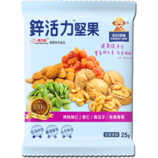 食力佳 森林老爹 FOREST DAD 鋅活力堅果 低溫烘焙 嚴選產地, 25g, 10個
