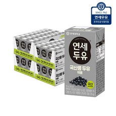 연세우유 국산콩 약콩 두유 96팩, 190ml