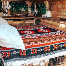 BBUNA 감성 캠핑 인디언 패턴 담요 블랭킷 차박 야외 돗자리 인테리어 러그