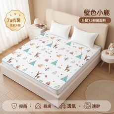 DFMEI 隔尿墊大尺寸a類可水洗牀墊老人防水透氣尿墊嬰兒隔尿布整牀牀單, 1個, 【母嬰級A類】藍色小鹿