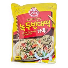 오뚜기 녹두빈대떡가루 500g, 2개