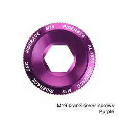 자전거 크랭크 고정 M18 볼트 너트 알루미늄 스크류 M20 합금 커버 MTB, M19 rple