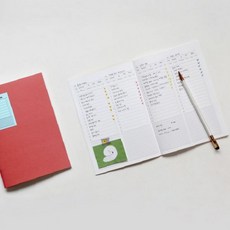 할일정리 목록작성노트 업무관리수첩 일일계획 메모다이어리 목표달성 기록장 생활습관, 1개, 코랄